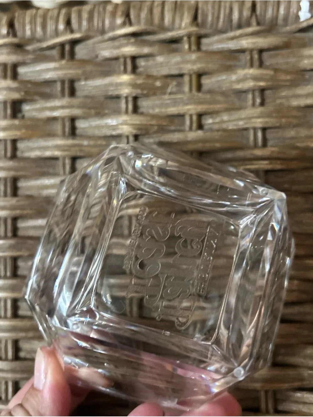 PURINA FANCY FEAST FAUX CRYSTAL CAT FOOD BOWL CLEAR ACRYLIC GOURMET Rare
